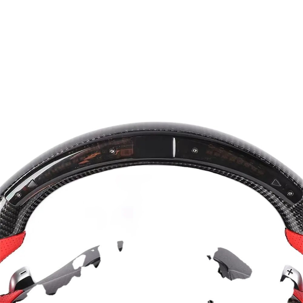 Customized High Quality LED Car Steering Wheel Car Accessories For Kia Stinger GT Carbon Fiber Car Steering Wheel