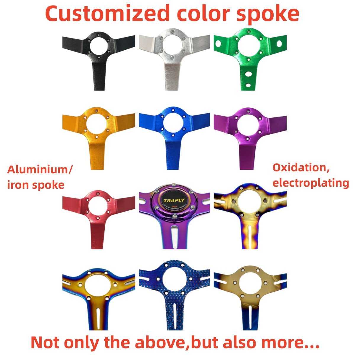 Customize universal 13/14 inch leather steering wheel car steering wheel steering wheel