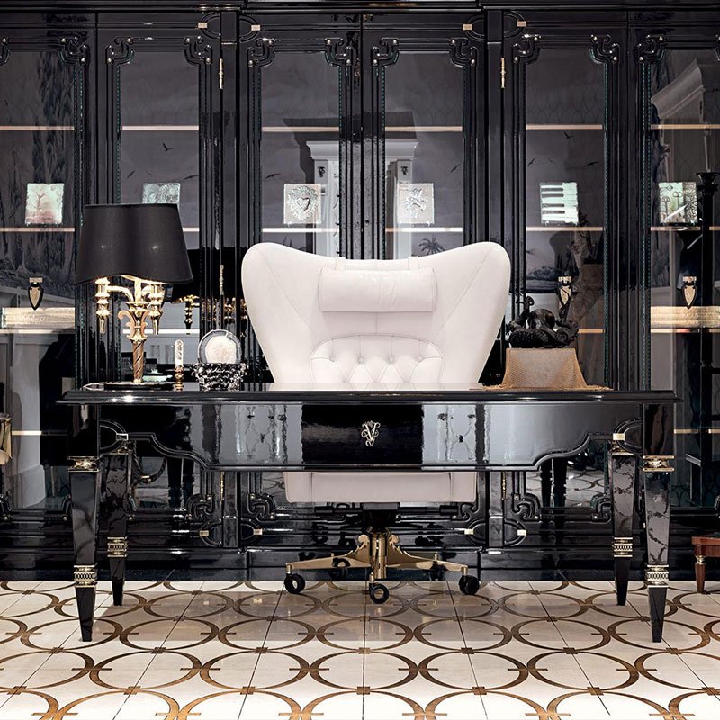 Top Luxury Office Furniture Ceo/boss/ Manager Rotary Lift Adjustable Genuine Leather White Armrest Office Chair
