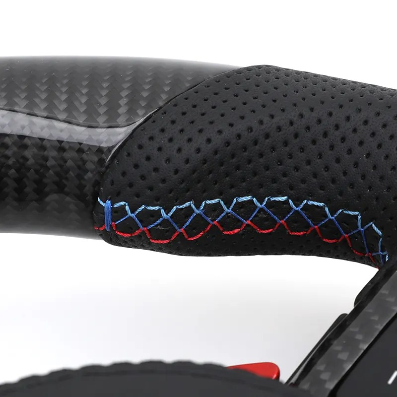 With M1 M2 Button M Sport Volant Lenkrad Carbon Steering Wheel for BMW 3 Series G30 G31 M5 X3 G01 G20 M4 G82 G80 M340i G11 G12