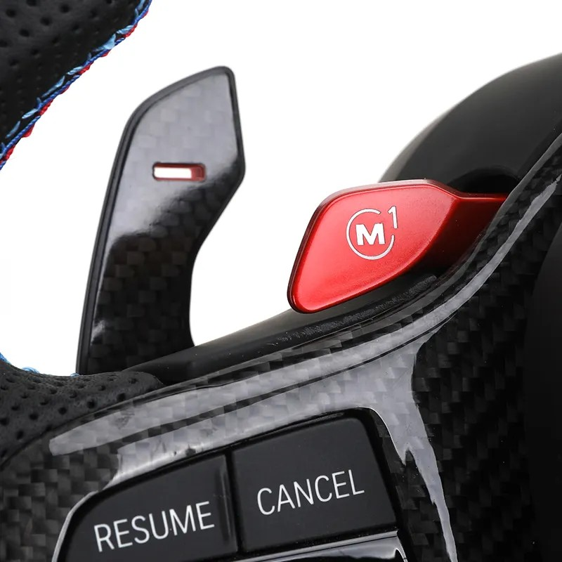 With M1 M2 Button M Sport Volant Lenkrad Carbon Steering Wheel for BMW 3 Series G30 G31 M5 X3 G01 G20 M4 G82 G80 M340i G11 G12