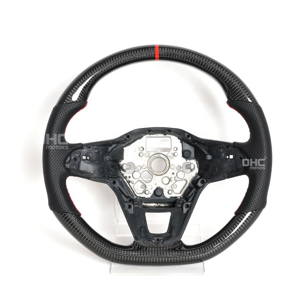 Factory Customized Carbon Steering Wheel For Vw Volkswagen Magotan 2024 2020 2022 2019 B9 Passat R line Steering Wheel