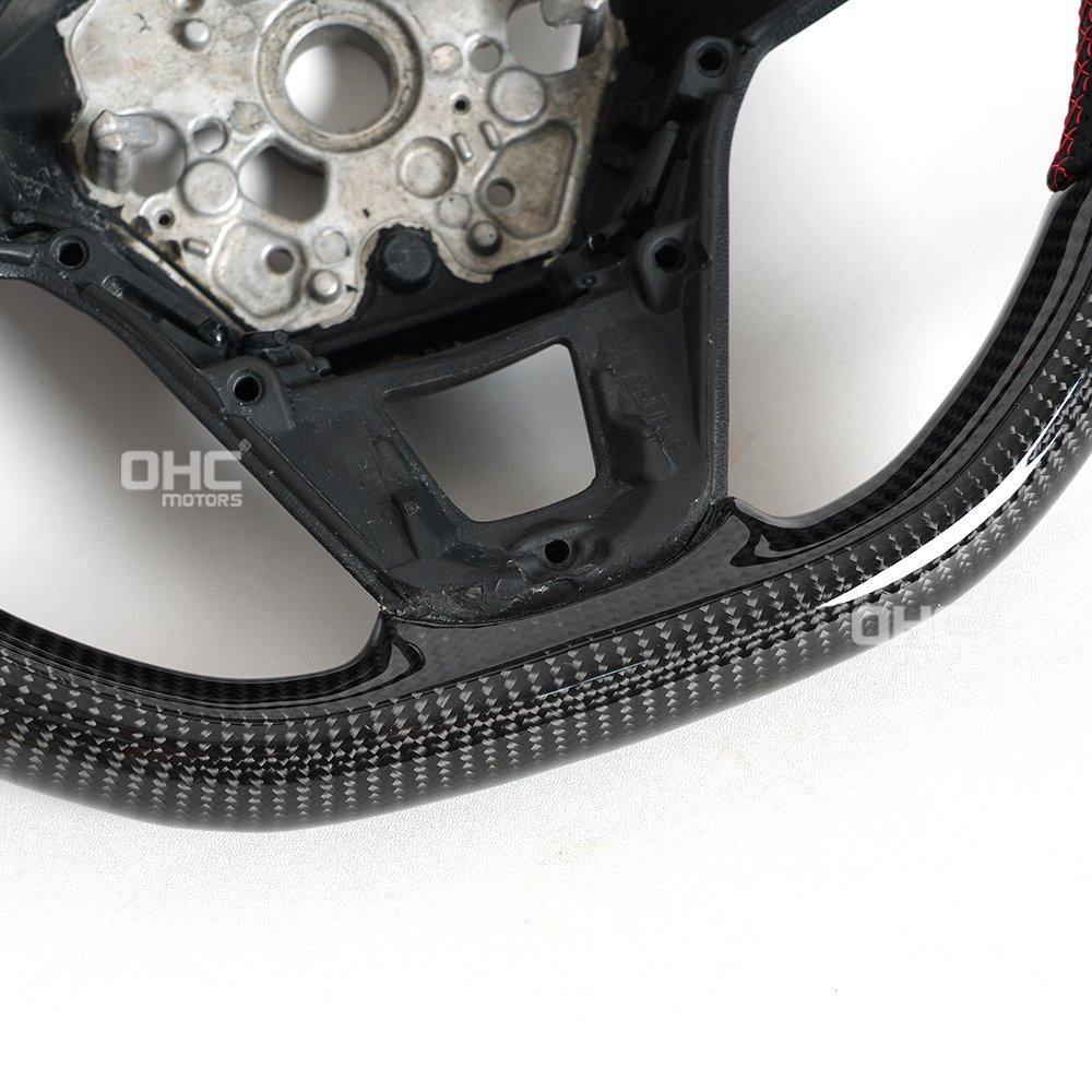 Factory Customized Carbon Steering Wheel For Vw Volkswagen Magotan 2024 2020 2022 2019 B9 Passat R line Steering Wheel