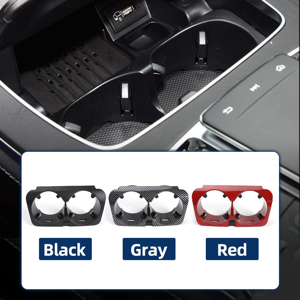 2056800691 Center Console Water Cup Holder Insert Frame for Mercedes Benz C E GLC CLS V Class W205 W213 W238 W253 W257 W447