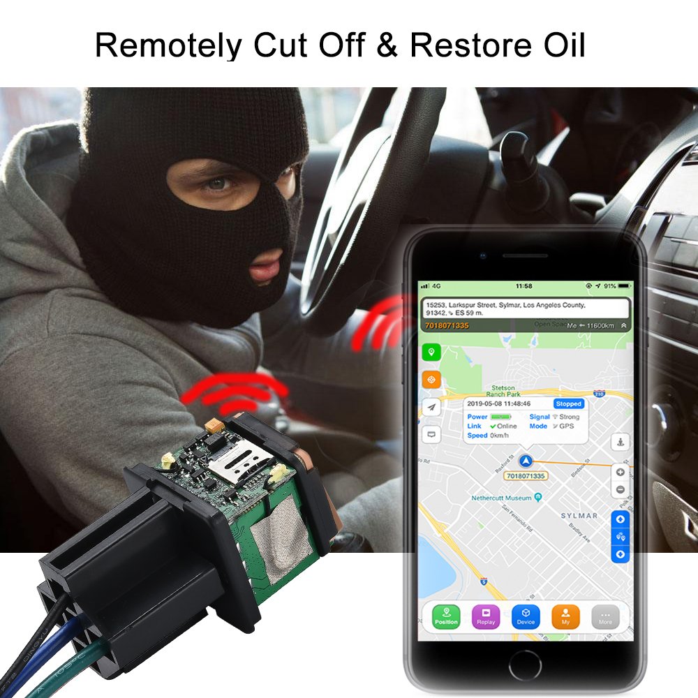 Upgrade Cj730 Gps Auto Platform Mv730 Acc Detection Relay Vehicle Tracking Gps Device Rele Rastreador Gps Para Vehiculo