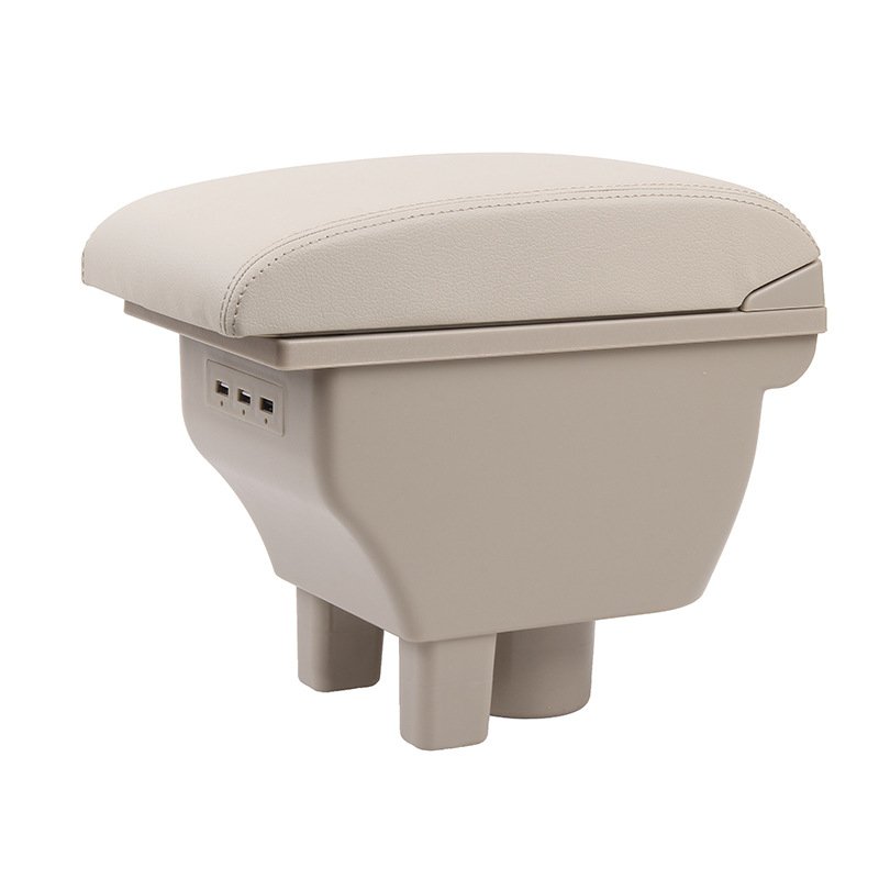 Car USB Armrest Box Central Console Arm Store Content Box Cup Holder Car Center Armrest Box