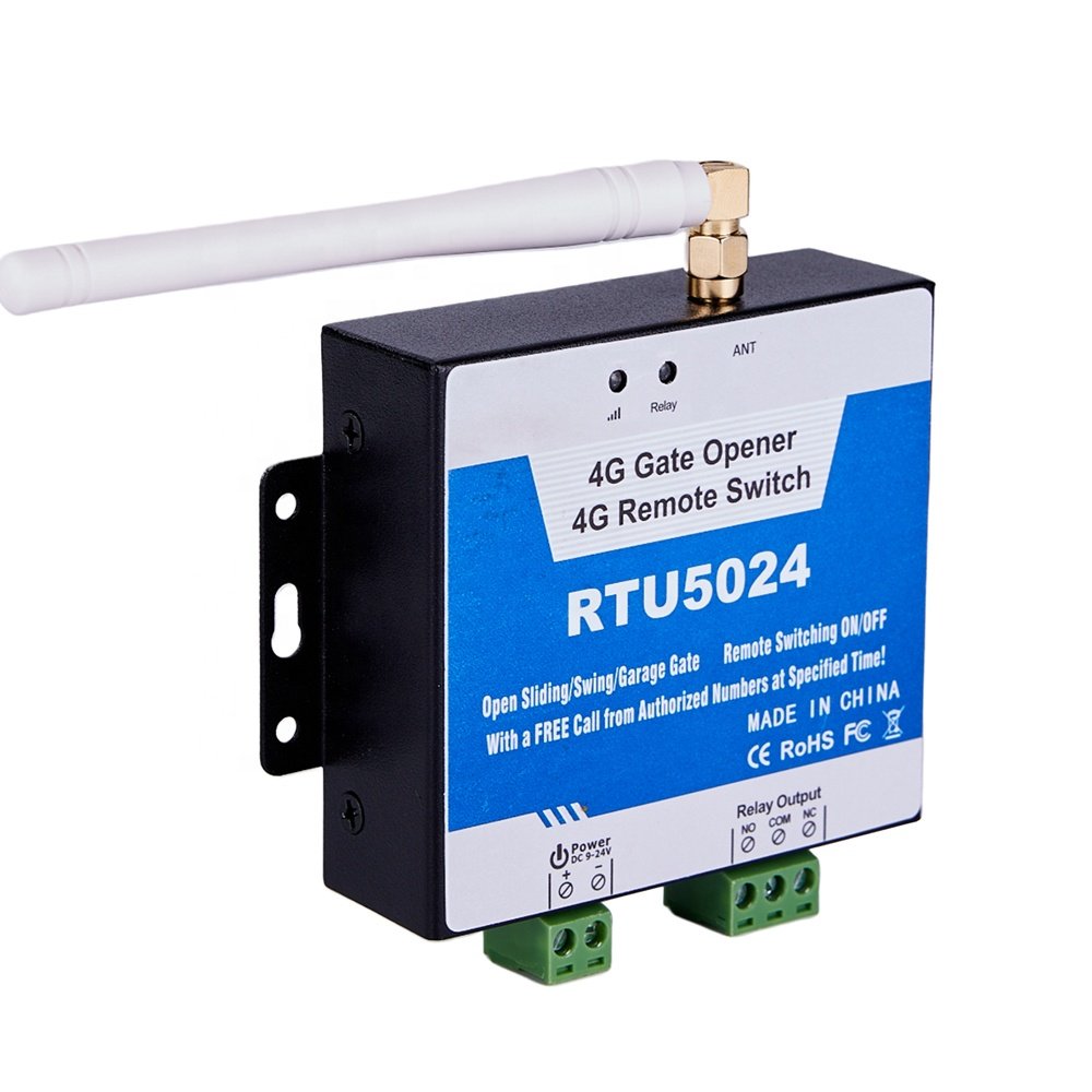 4G RTU5024 GSM Relay Gate Opener Switch Remote Control Door Access Free Call 850/900/1800/1900MHz Wireless Door Opener