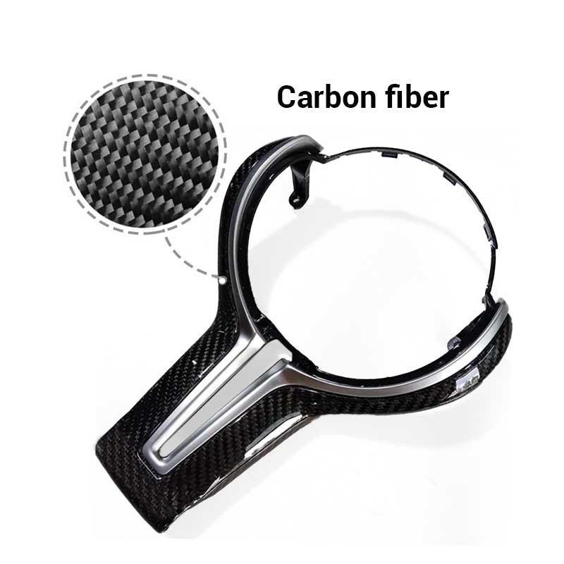 Carbon Fiber Steering Wheel Cover Trim For BMW M Sport M3 M4 M5 F80 F20 F32 F33 F36 F25 F26 X5 X6 3 5 Series Car Accessories