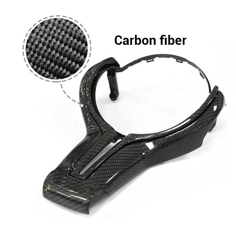 Carbon Fiber Steering Wheel Cover Trim For BMW M Sport M3 M4 M5 F80 F20 F32 F33 F36 F25 F26 X5 X6 3 5 Series Car Accessories