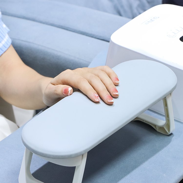 Folding Nail Hand Manicure Rest Arm Stand Pillow Cushion Holder Table Desk Armrest Sponge Support Mat Polish Tool Practice Salon