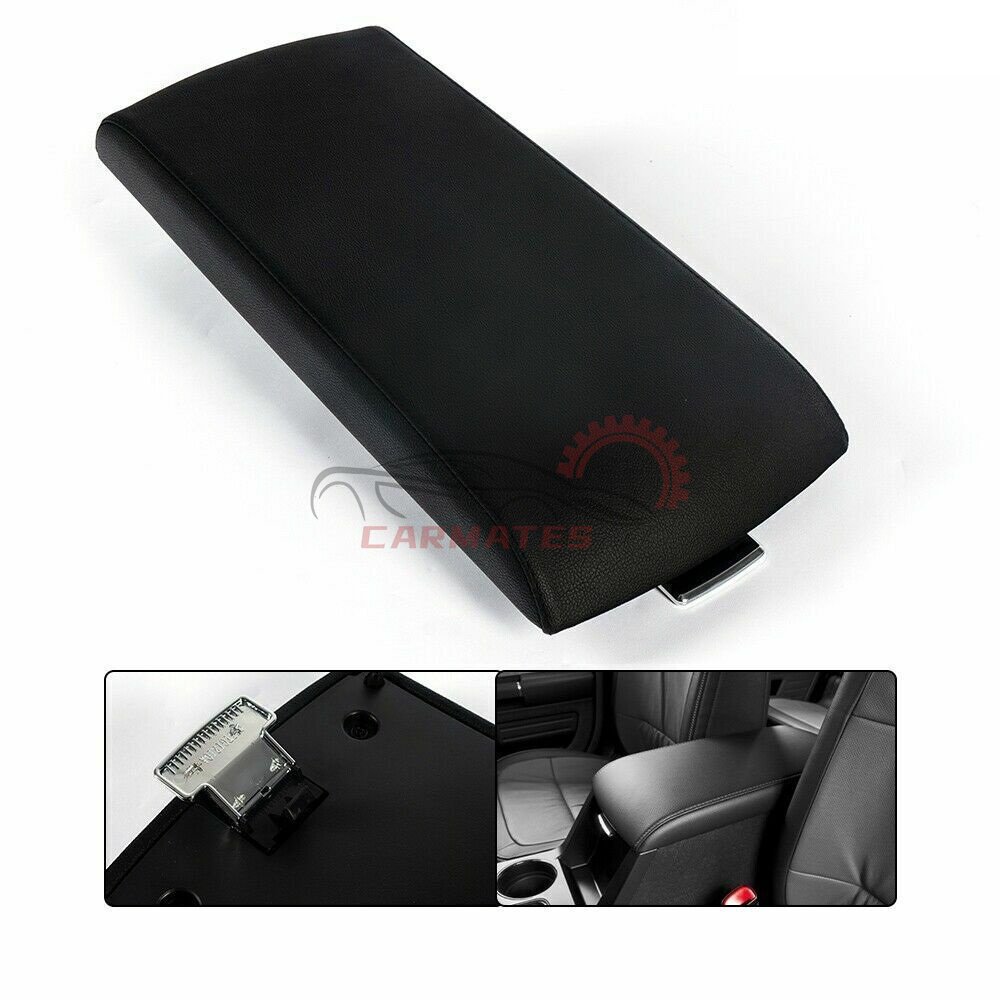Center Console Armrest Lid Bench Cover Skin Beige Fit for 2013-2017 Ford Flex Car Armrest Storage Box