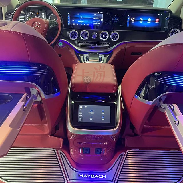 Applicable to Benz Vito V260 W447 Armrest Box Central Storage Box with Wireless Charging Touch Screen Armrest Box Modification