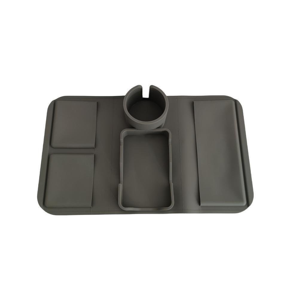 BPA-Free Anti-Spill Silicone Couch Cup Holder Dirt-Resistant Sofa Armrest Tray Remote Snacks Cellphone IPad-Gift Family Friends