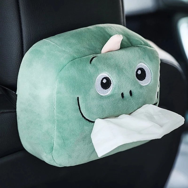 TX Car Tissue Box Cartoon Car Plush Car Styling Portable Supplies Tissue Paper Box