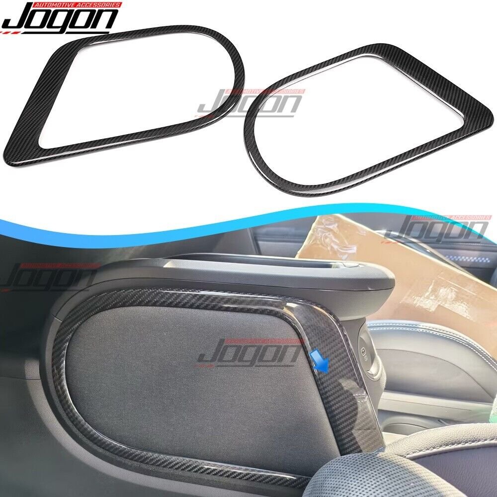 Real Dry Carbon Fiber Central Center Console Storage Armrest Box Side Panel Trim Cover for Hyundai Ioniq 5 N 2022-2025