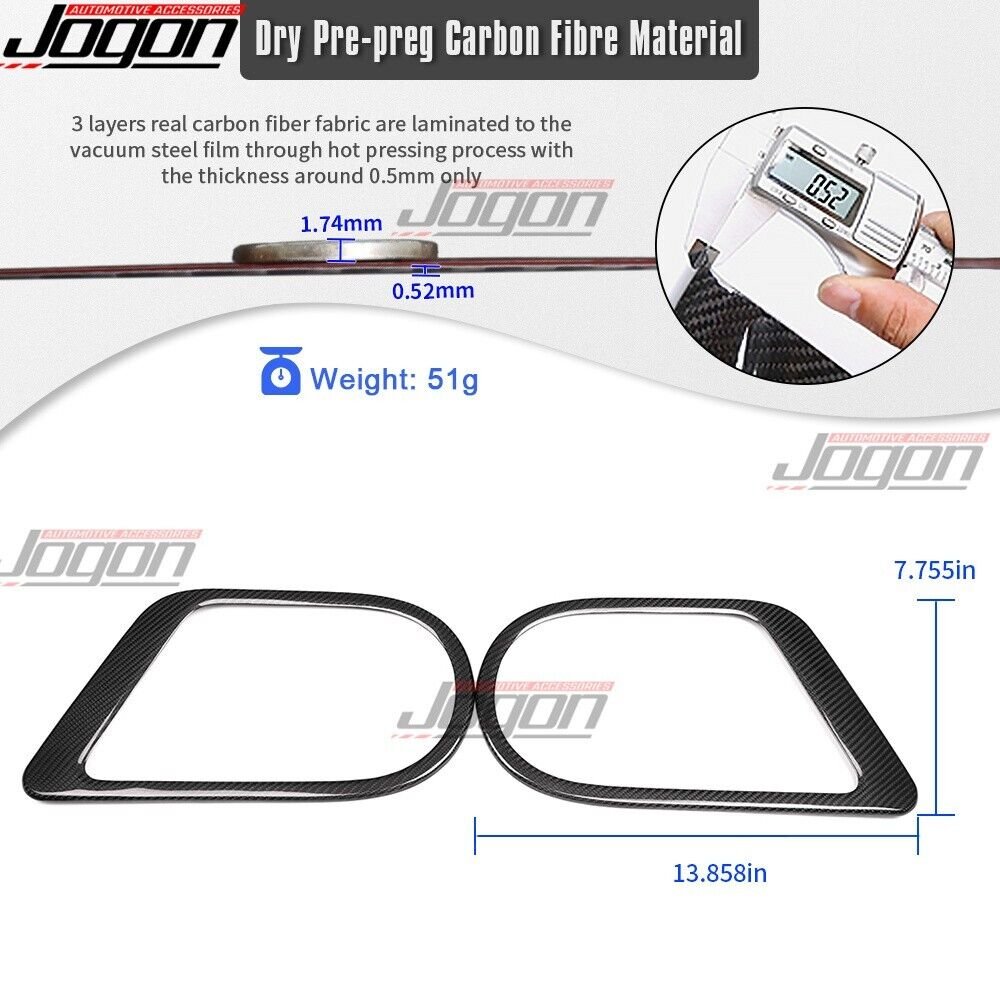 Real Dry Carbon Fiber Central Center Console Storage Armrest Box Side Panel Trim Cover for Hyundai Ioniq 5 N 2022-2025