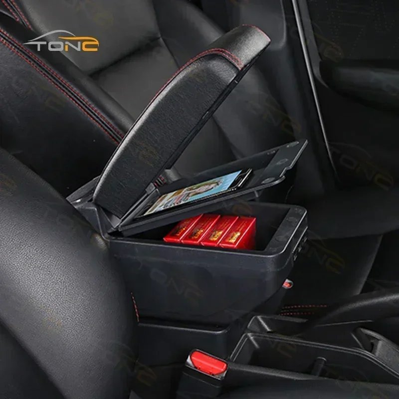 TONC 2011 Opel Astra Exclusive Front Center Armrest Box - Luxurious Interior Double-layer Storage and USB Charging Upgrade