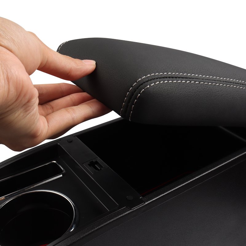 Jimny Accessories Armrest case Upgrade Leather Armrest Storage Box With Cup Holder for Suzuki Jimny/sierra JB64/JB74 (2018.7~)