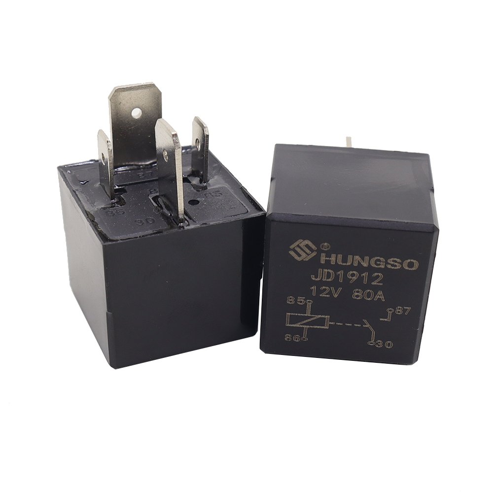 12V 4Pin NO JD1912 Automotive Electronic Relay New Flasher Auto Relays for Car 30A/40A Rated Current