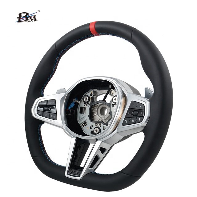M Performance For BMW Chassis M4 F5-6-7 F10 F11 F12 F02 Interior Accessories For Cars Steering Wheels Plated Matte Silver Cover