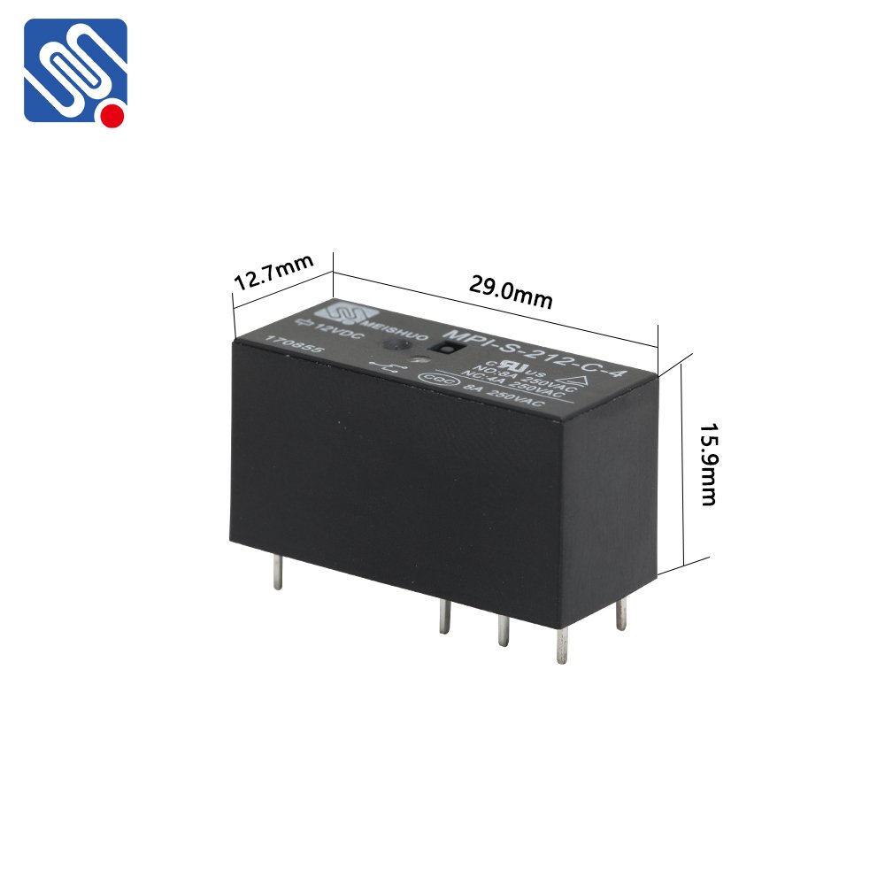 Meishuo MPI 16a/250vac Power PCB Mini Relay For Electrical Appliances High 24v 8pin