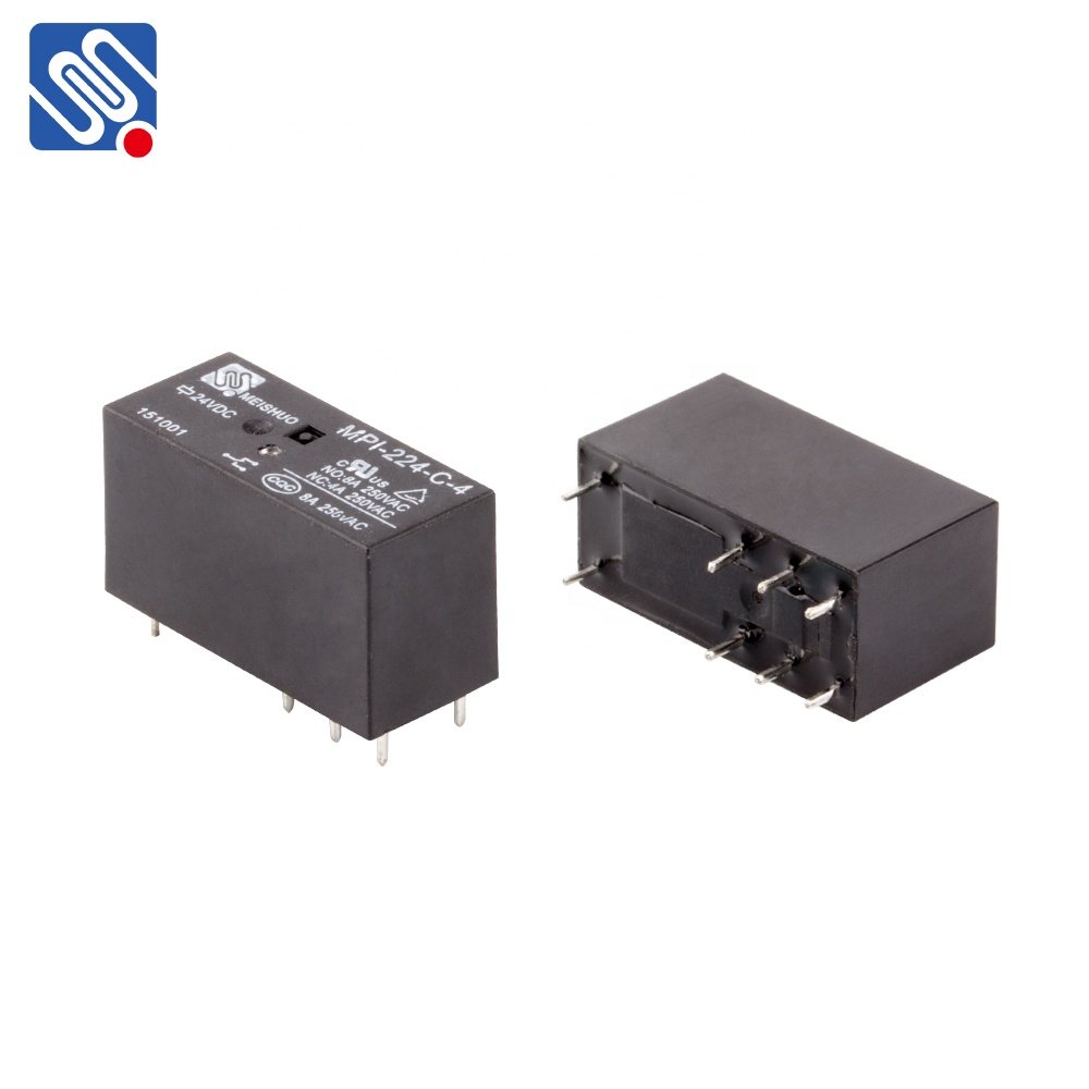 Meishuo MPI 16a/250vac Power PCB Mini Relay For Electrical Appliances High 24v 8pin