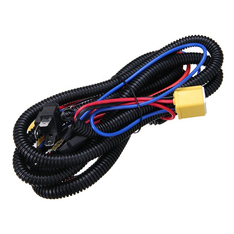 12V 40A 80A LED Headlight Harness Kit Ceramic Socket H4 HID Headlight Relay Brightness Enhancer Harness Auto Harness Parts