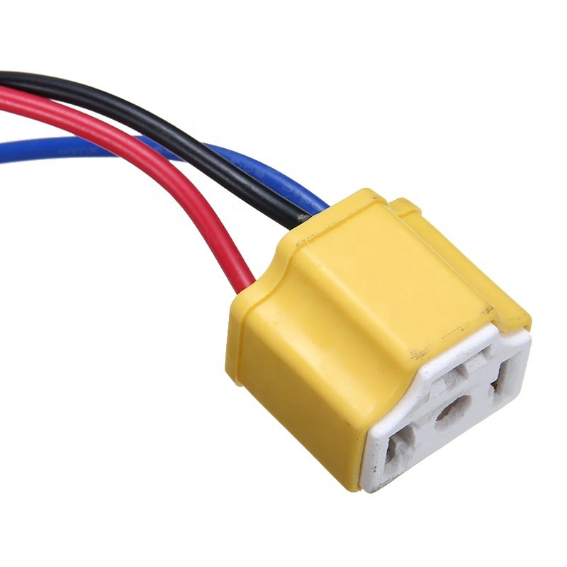 12V 40A 80A LED Headlight Harness Kit Ceramic Socket H4 HID Headlight Relay Brightness Enhancer Harness Auto Harness Parts