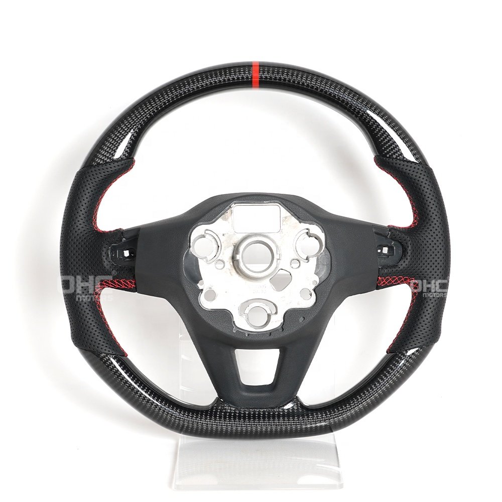 Real Carbon Fibre Steering Wheel For Passat Carbon Steering Wheel Volkswagen Passat Pro Vw Steering Wheel Passat B9 2023 2024