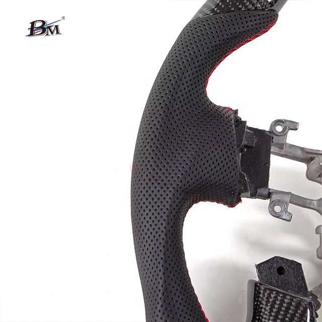 Real 100% Glossy Carbon Fiber Custom Steering Wheel For Y61 Patrol Nissan 2015 to 2017 Cars Volante Interior Upgrade Accessory
