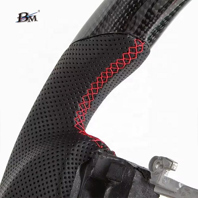 Real 100% Glossy Carbon Fiber Custom Steering Wheel For Y61 Patrol Nissan 2015 to 2017 Cars Volante Interior Upgrade Accessory