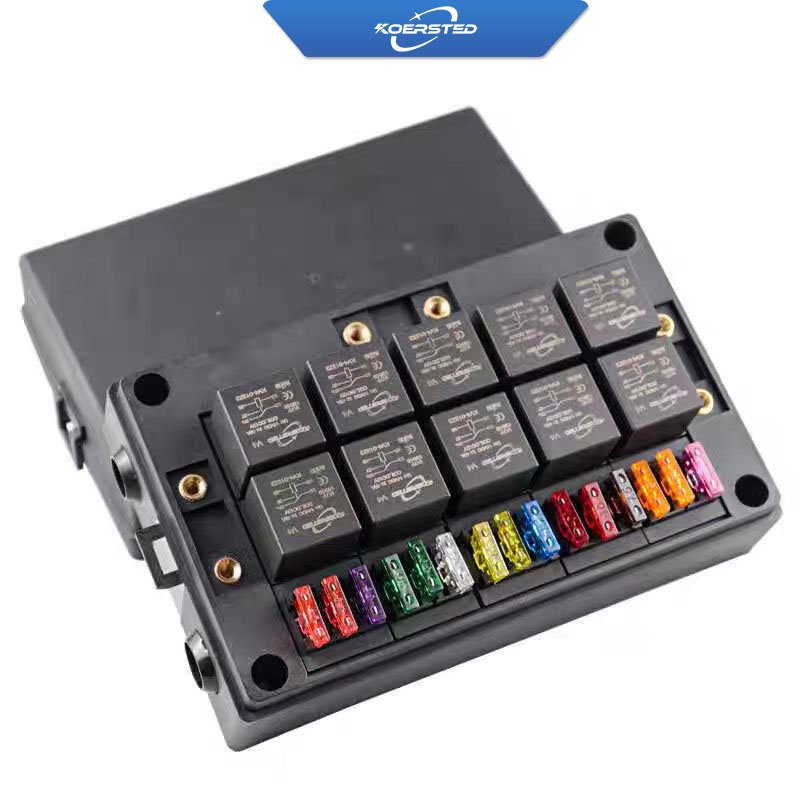 KKA-FB-10R15F Module Relay Fuse Box, Car Fuse Box, Auto Control Box Including 10 Relays and 15 Fuses