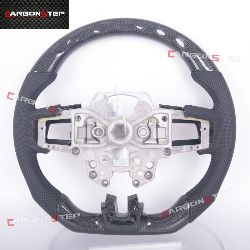 Carbon Fiber Steering Wheel For Ford Mustang Ecoboost Shelby Gt500 Car Steering Wheels