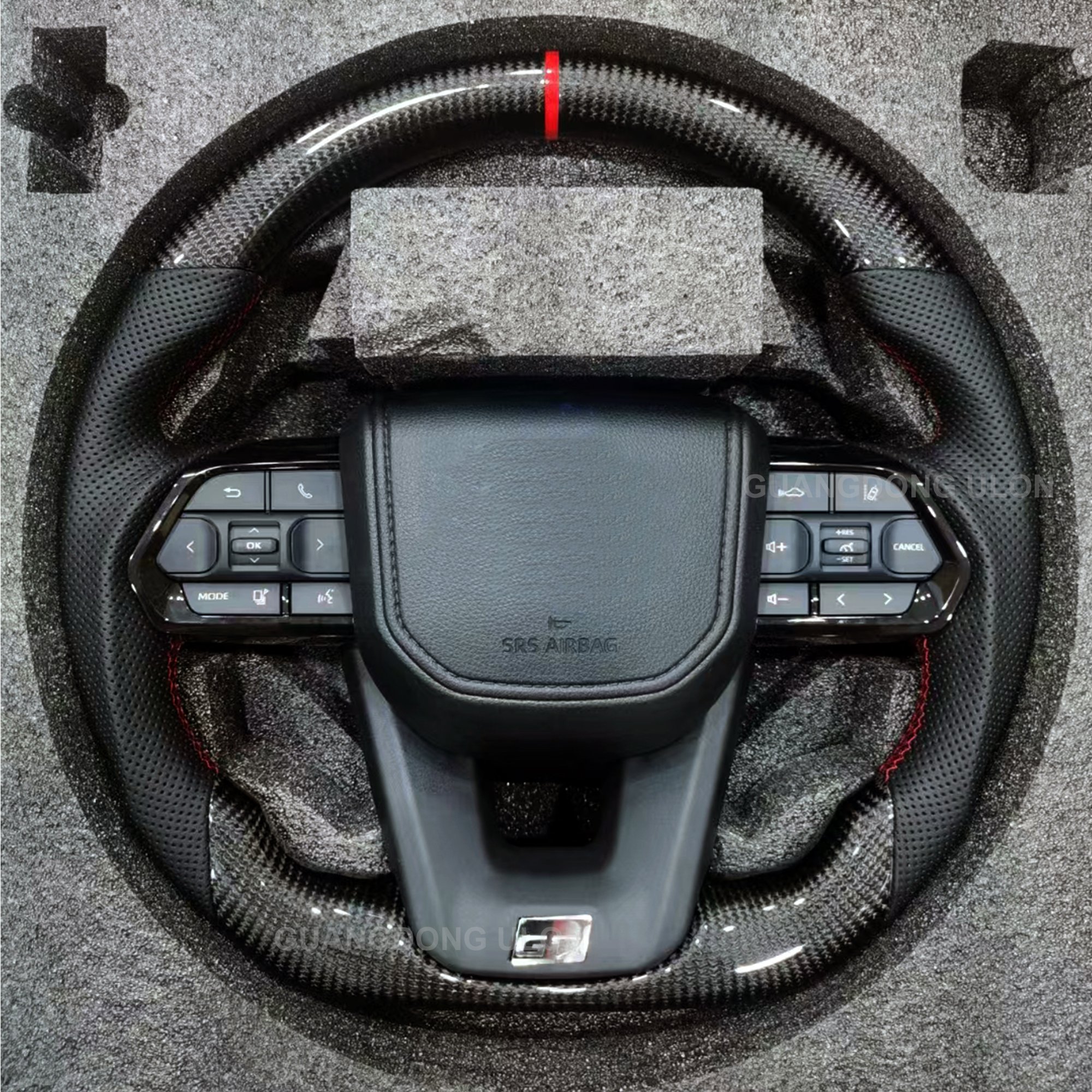 Up grade To LC300 D-type Steering wheel For Toyota LAND CRUISER LC200 Carbon Fiber Steering wheel 2008-2021