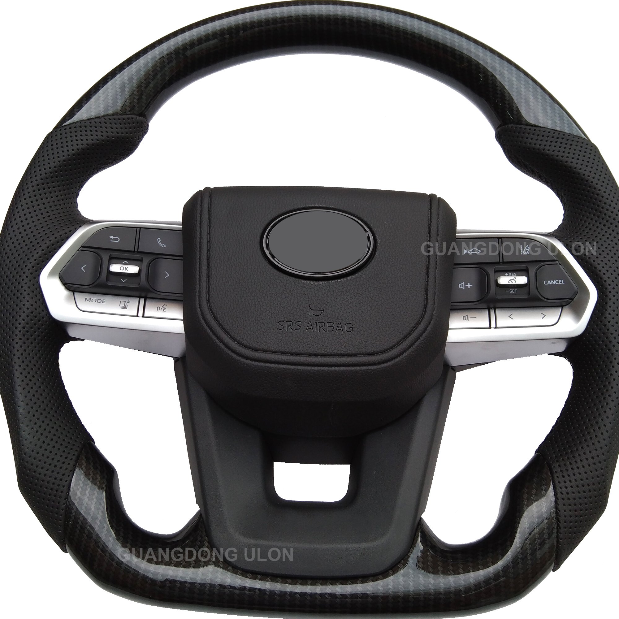 Up grade To LC300 D-type Steering wheel For Toyota LAND CRUISER LC200 Carbon Fiber Steering wheel 2008-2021