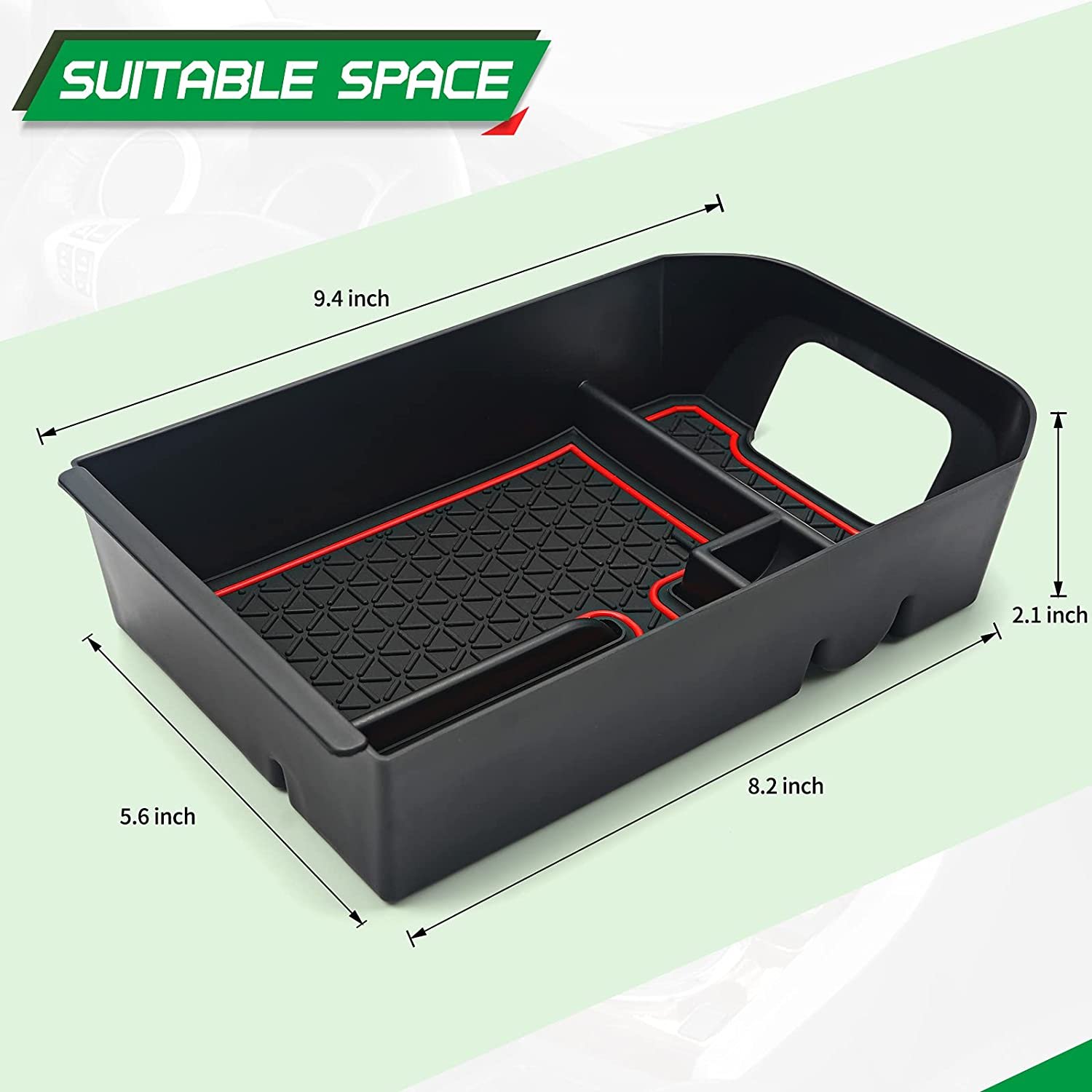 QSP034 Amazon Center Console Organizer Replacement for 2019-2021 Toyota RAV4