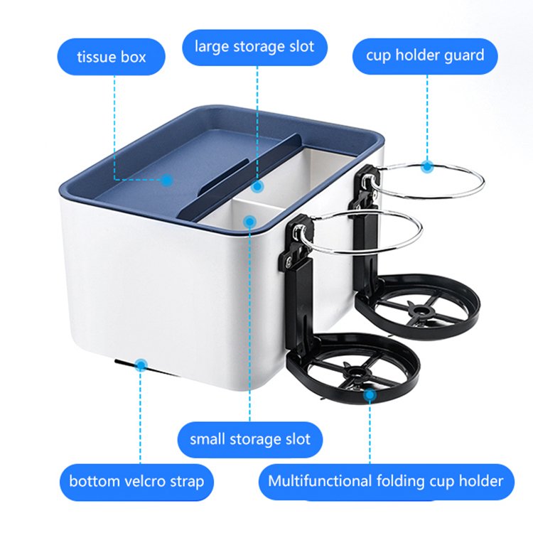 Luxury Plastic Foldable Parts Car Paper Water Cup Holder Storage case Box