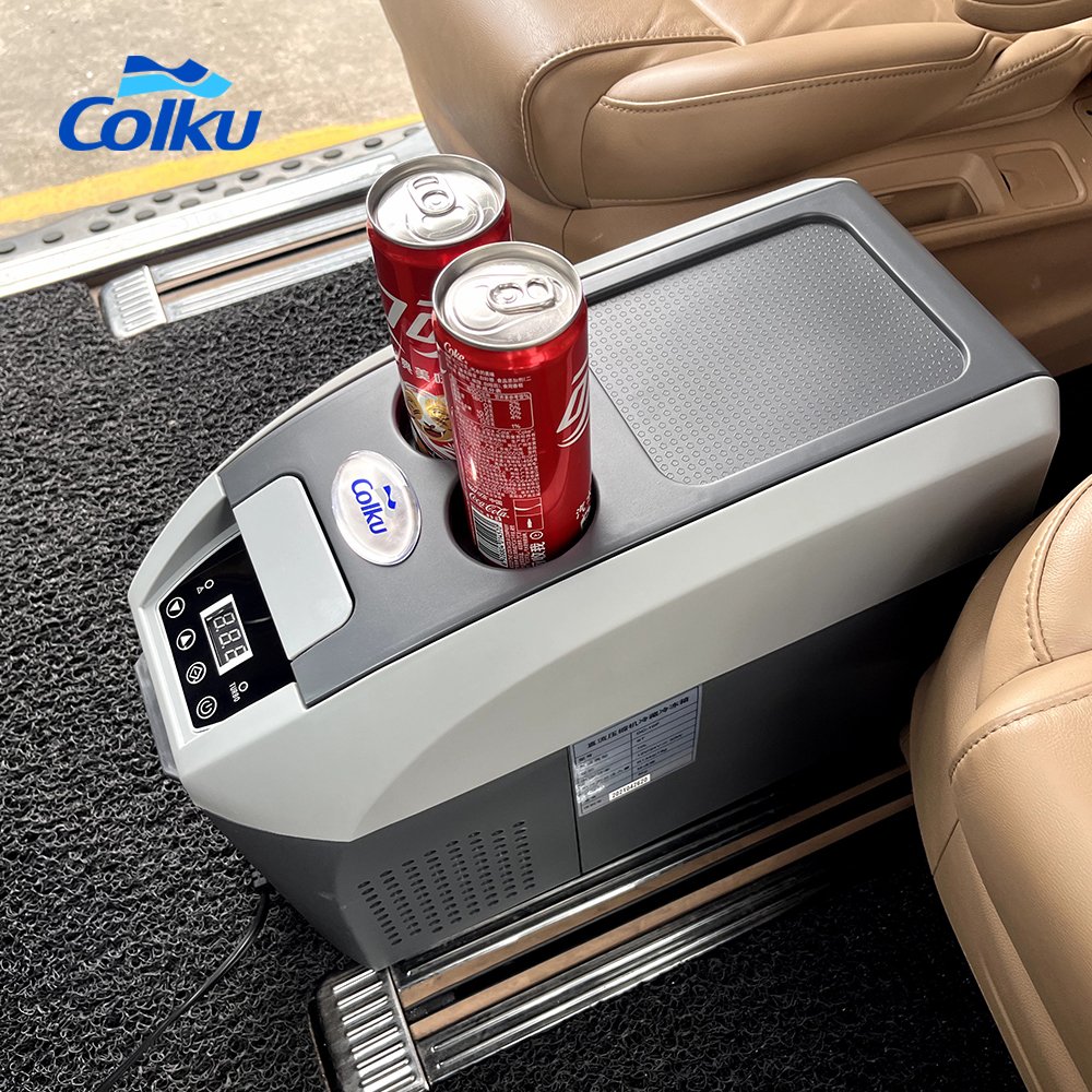 Portable Electric Fridge Single Zone 10L 14L 17L Lightweight PP Material 24V DC Compressor 20L Cooling Capacity Freezer Mode