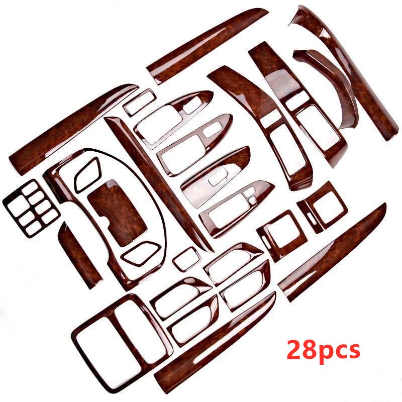Wood Color Interior Cover for Toyota Prado LC120 2003-2009