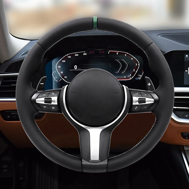 M Performance Leather Steering Wheel Fit For BMW F10 F15 F20 F25 F30 M3 M6 M5 Sport Steering Wheel