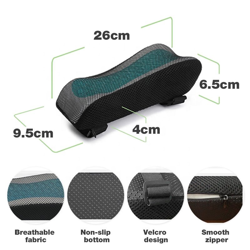 Ergonomic Armrest Pads- Office Chair Arm Rest Cover Pillow - Elbow Support Cushion for Computer, Gaming and Desk Chairs