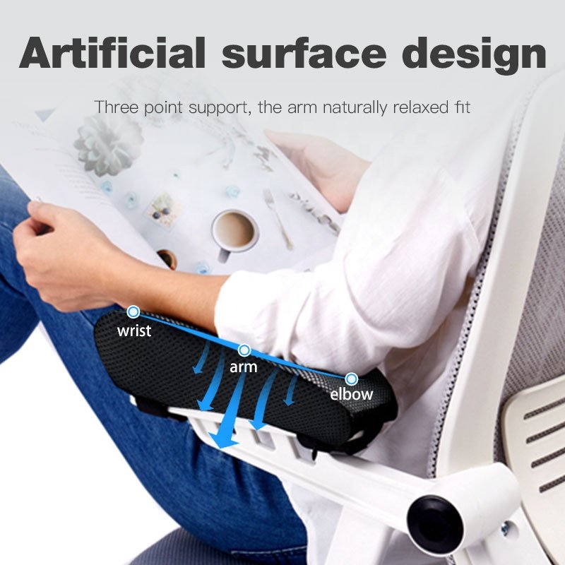 Ergonomic Armrest Pads- Office Chair Arm Rest Cover Pillow - Elbow Support Cushion for Computer, Gaming and Desk Chairs