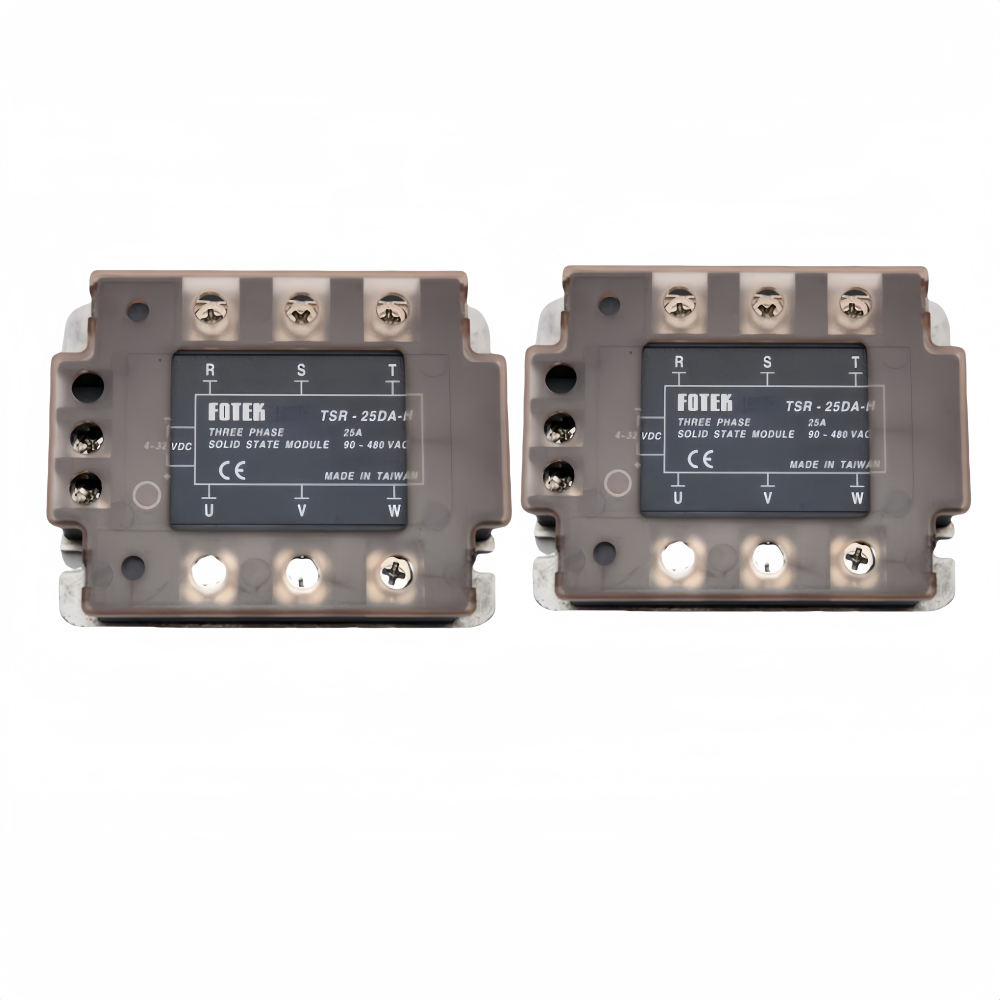 Fotek TSR-25DA-H High Voltage Three-Phase Solid-State Relay Module 25A/40A/50A/75A-H DC Control SSR Auto Protective Use Sealed