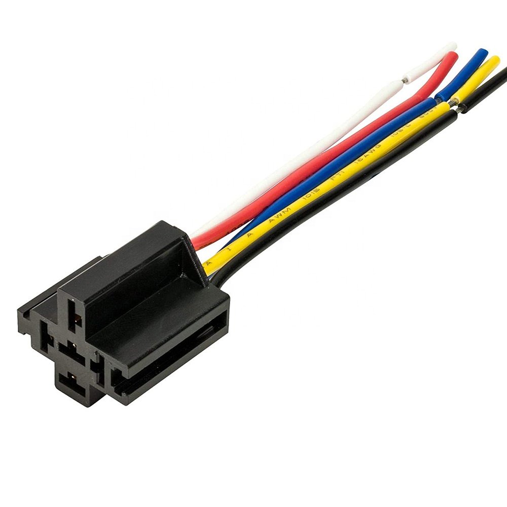 4P SPDT Auto Interlocking Relay Wire Harness Socket