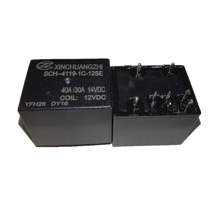 Mini Auto 4119 12V 40A Automotive Relay SPDT 7 PIN for Motor Load Europe Terminal SLB-12VDC-SL-C