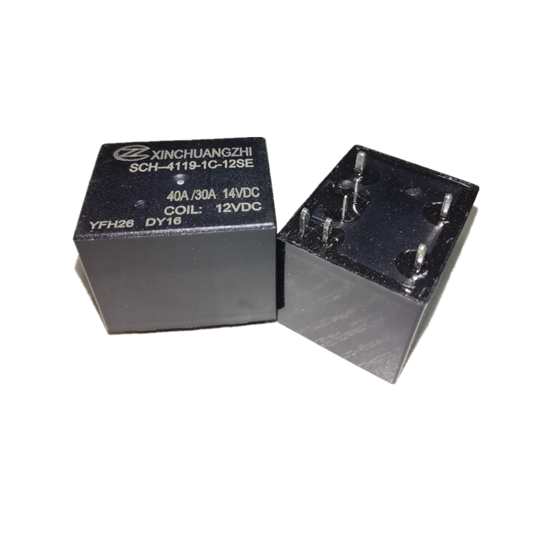Mini Auto 4119 12V 40A Automotive Relay SPDT 7 PIN for Motor Load Europe Terminal SLB-12VDC-SL-C