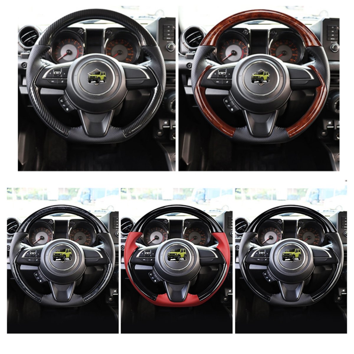 JB74W JB64W old-fashioned Automobile Interior Accessories Car Steering wheel for Suzuki Jimny 2018 2020 2024 JB64 JB74 2019