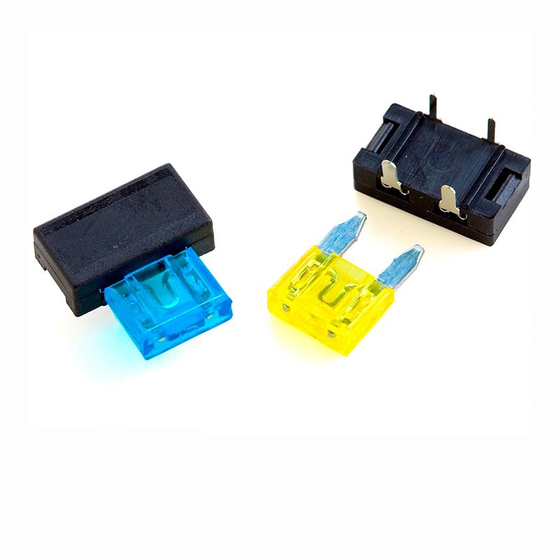 Small Car Fuse Holder Pcb Side Installation Nylon Plug-In Mini pcb Mount Fuse Holder Vertical