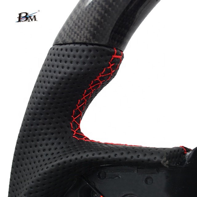 For Charger SRT Challenger Led Leather Carbon Fiber 2015 To 2023-UP Interior Accessories For Cars Custom Sport Steering Wheels