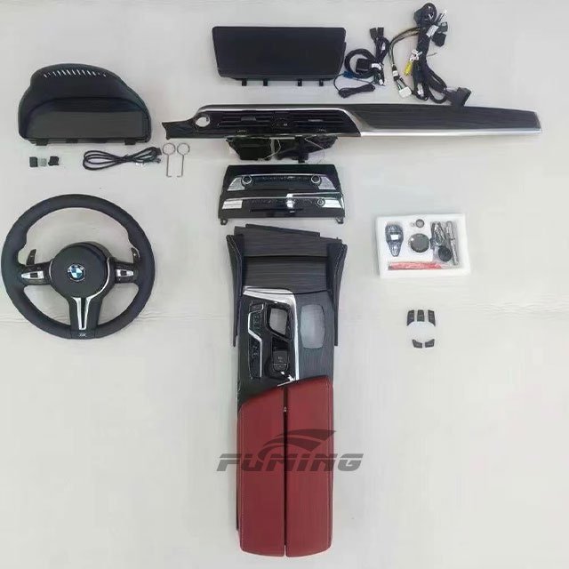 For BMW 5 Series Car Modification Parts Interior Upgrade Modified Center Console Armrest Box Display Screen Stylish Steering